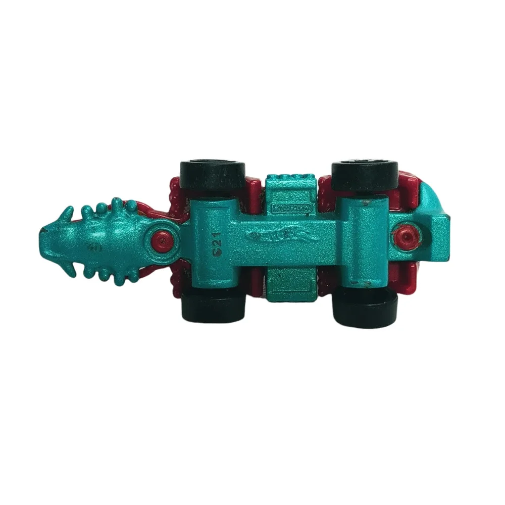 Hot Wheels Crocodile Car Red Blue Alligator Vehicle Mattel Diecast Collectible
